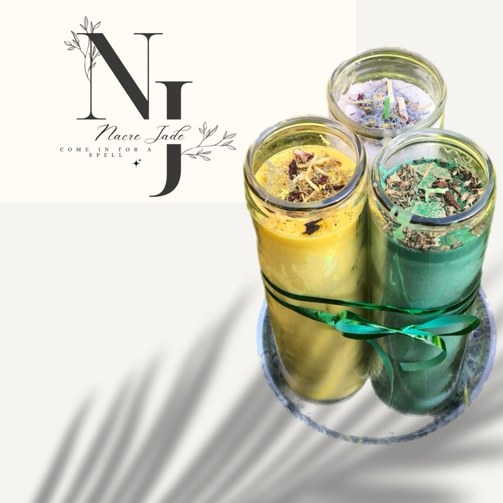 Abundance and prosperity candle bundle